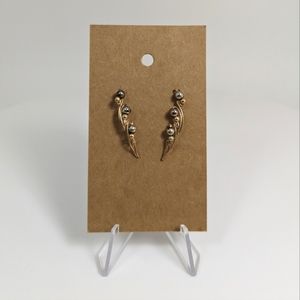 Gorgeous Silver Bead Earrings, Ear Vines, Handmade Jewelry, Gift Ideas